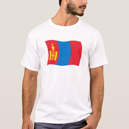 モンゴル国旗シャツ Tシャツ (正面)