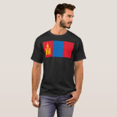 モンゴル国旗 ウランバートル モンゴル Tシャツ (正面フル)