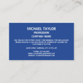 モンゴル国旗・エンブレム、モンゴル国旗 名刺 (裏面)