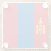 モンゴル国旗 ガラスコースター (裏面)