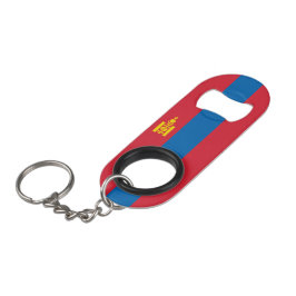 モンゴル国旗 キーホルダー栓抜き