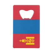 モンゴル国旗 クレジットカード栓抜き (正面)