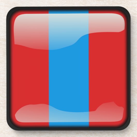 モンゴル国旗 コースター (正面)