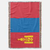 モンゴル国旗 スローブランケット (正面縦)