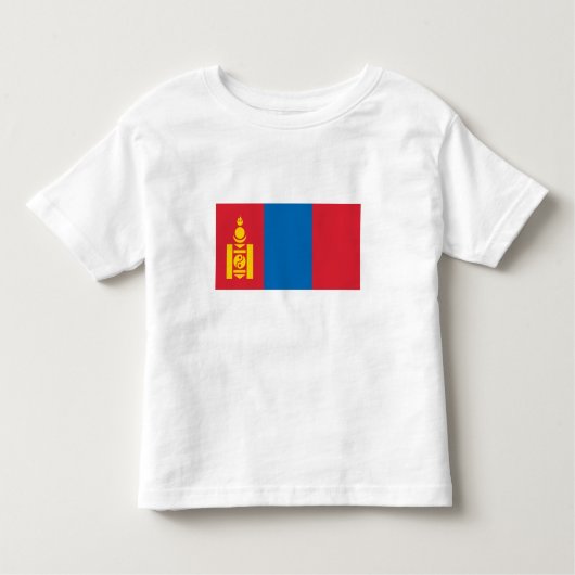 モンゴル国旗 トドラーTシャツ (正面)
