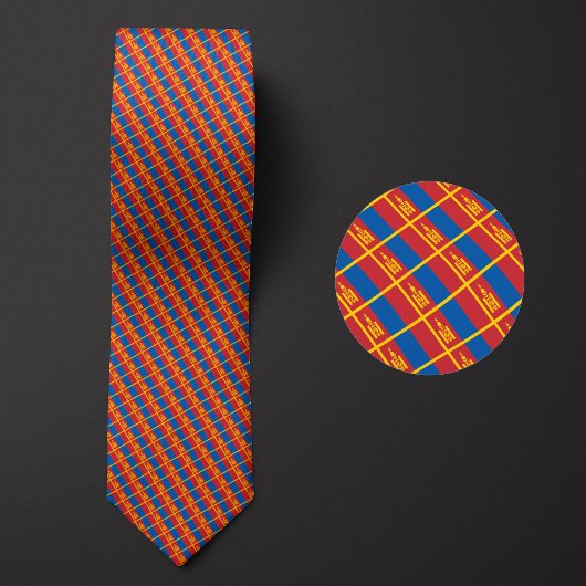 モンゴル国旗 ネクタイ