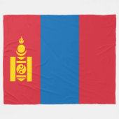 モンゴル国旗 フリースブランケット (正面(横))