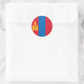 モンゴル国旗 ラウンドシール (バッグ)