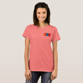 モンゴル国旗+地図Tシャツ Tシャツ (正面フル)
