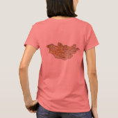 モンゴル国旗+地図Tシャツ Tシャツ (裏面)