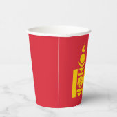 モンゴル国旗 紙コップ (右)