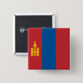 モンゴル国旗 缶バッジ (正面&裏面)