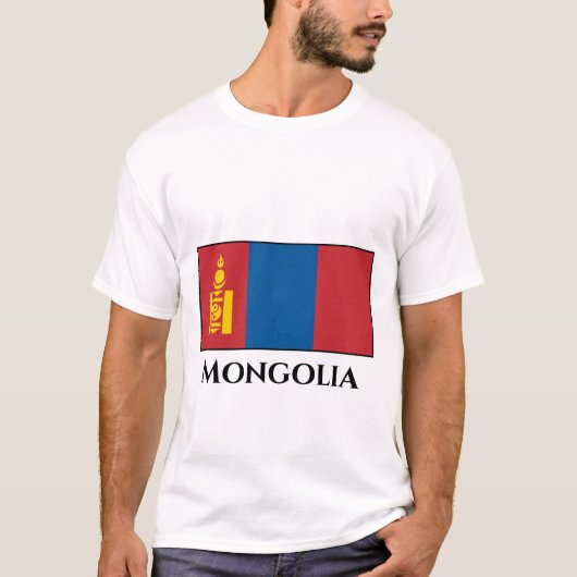 モンゴル国旗 Tシャツ (正面)