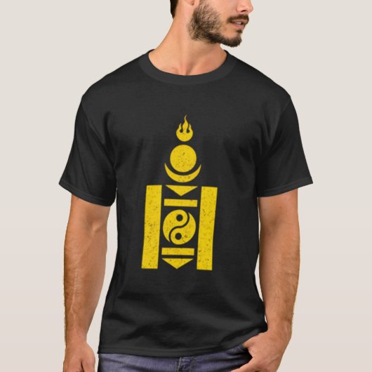 モンゴル国旗 Tシャツ (正面)
