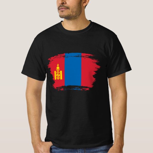 モンゴル国旗 Tシャツ (正面)