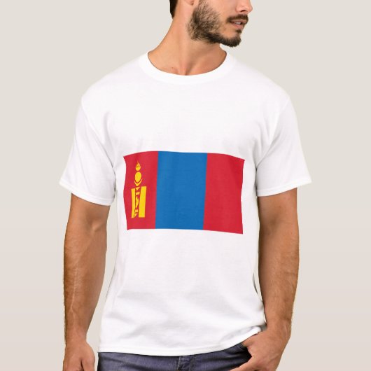モンゴル国 - モンゴルの国旗 Tシャツ (正面)
