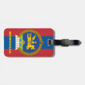 モンゴル手荷物タグ,モンゴル国旗,旅行 ラゲッジタグ (裏面横)