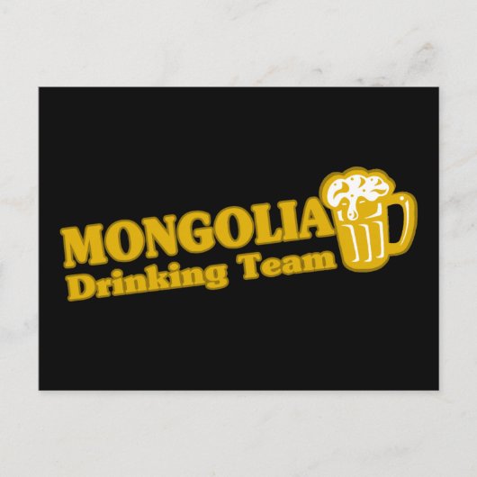 モンゴル飲料チーム ポストカード (正面)
