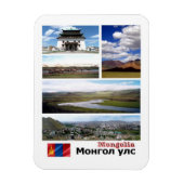 モンゴル – モザイク – マグネット (縦)