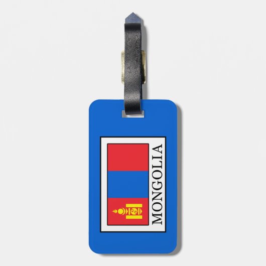 モンゴル ラゲッジタグ (裏面縦)