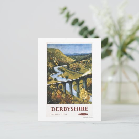 モンサルデール、トレインとバイダクトのブリティッシュレール ポストカード (スタンド正面)