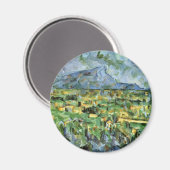 モンサントビクトワール(Mont Sainte-Victoire By Paul Ceczanne  マグネット (正面/裏面)