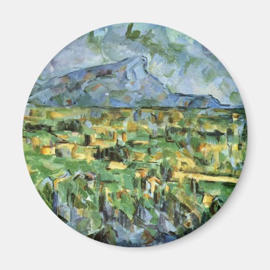 モンサントビクトワール(Mont Sainte-Victoire By Paul Ceczanne  マグネット (正面)