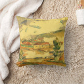 モンサントビクトワールbyポールセザンヌヴィンテージアート クッション (ブランケット)