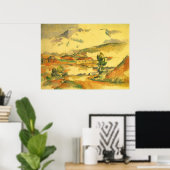 モンサントビクトワールbyポールセザンヌヴィンテージアート ポスター (ホームオフィス)