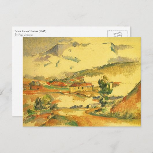 モンサントビクトワールbyポールセザンヌヴィンテージアート ポストカード (正面/裏面)
