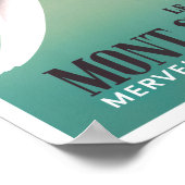 モンサンミシェルフランスヴィンテージ旅行 ポスター (角)