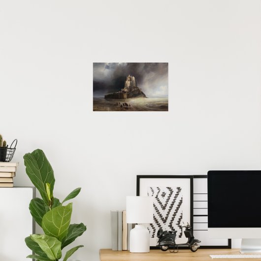 モンサンミシェル ポスター (ホームオフィス)