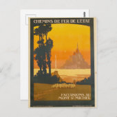 モンサンミシェル ポストカード (正面/裏面)