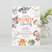 モンサーズハロウィーン衣装パーティー誕生日 招待状 (スタンド正面)