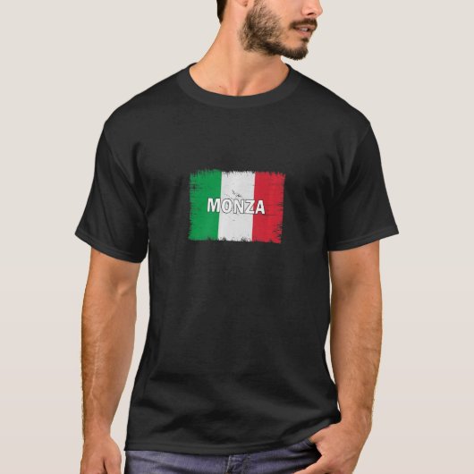 モンザイタリアシティイタリアン国旗 Tシャツ (正面)