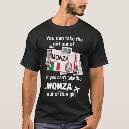 モンザボーディングパスモンザガールモンザ Tシャツ (正面)
