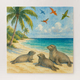 モンシールカリブのビーチセレニティ ジグソーパズル