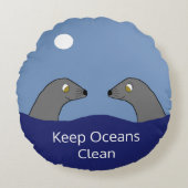 モンシールズデートすること ラウンドクッション (正面)