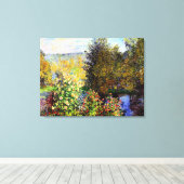 モンジェロンの庭の角 キャンバスプリント (インサイチュ (ウッドフロア))