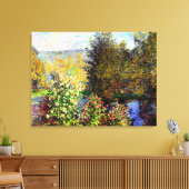 モンジェロンの庭の角 キャンバスプリント (インサイチュ (リビング))
