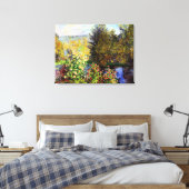 モンジェロンの庭の角 キャンバスプリント (インサイチュ (寝室))