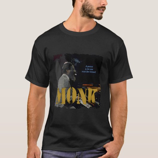 モンジャズウィズピアニストミュージシャン Tシャツ (正面)
