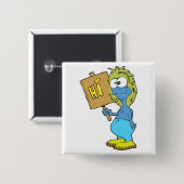 モンスタおっちょこちょいの間抜けーことわざこんにちは 缶バッジ (正面&裏面)