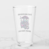 モンスタおもしろいーゴルフカートのギフトスポーツファン タンブラーグラス (裏面)