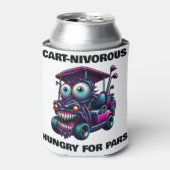 モンスタおもしろいーゴルフカートのギフトスポーツファン 缶クーラー (缶正面)