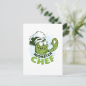 モンスタおもしろいーシェフクラーケンオクトポスモンスターカスタム ポストカード (スタンド正面)