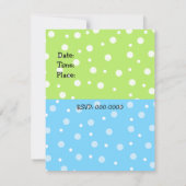 モンスタおもしろいーズ誕生日招待状 招待状 (裏面)