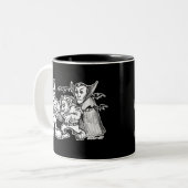 モンスタおもしろいーズ ツートーンマグカップ (正面左)