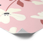 モンスタおもしろいーズ：水彩シームレスパターン ポスター (角)