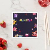 モンスタおもしろいー誕生日パーティーナプキンス スタンダードカクテルナプキン (インサイチュ)